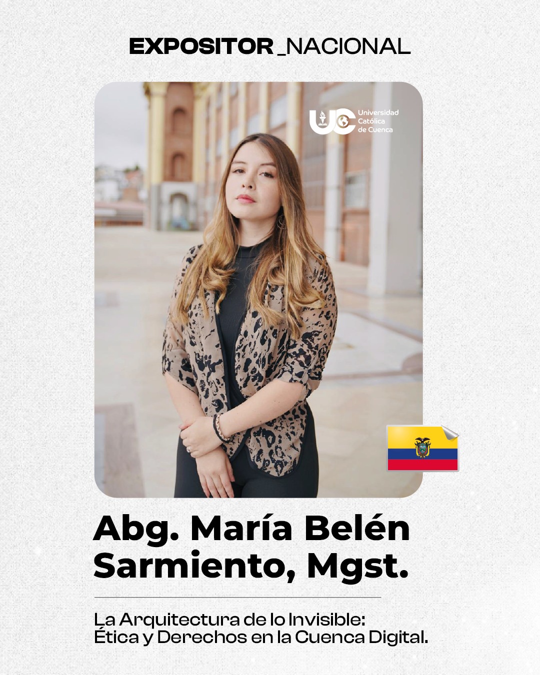 Abg. María Belén Sarmiento, Mgst.